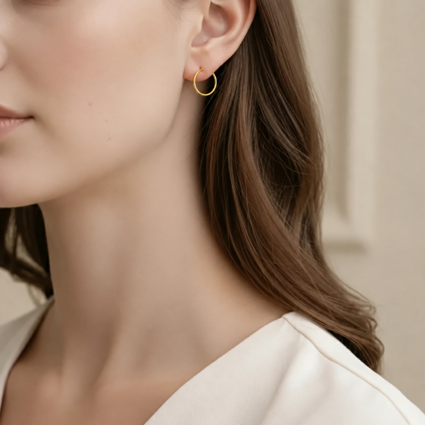 گوشواره سبک حلقه ای (0.37)